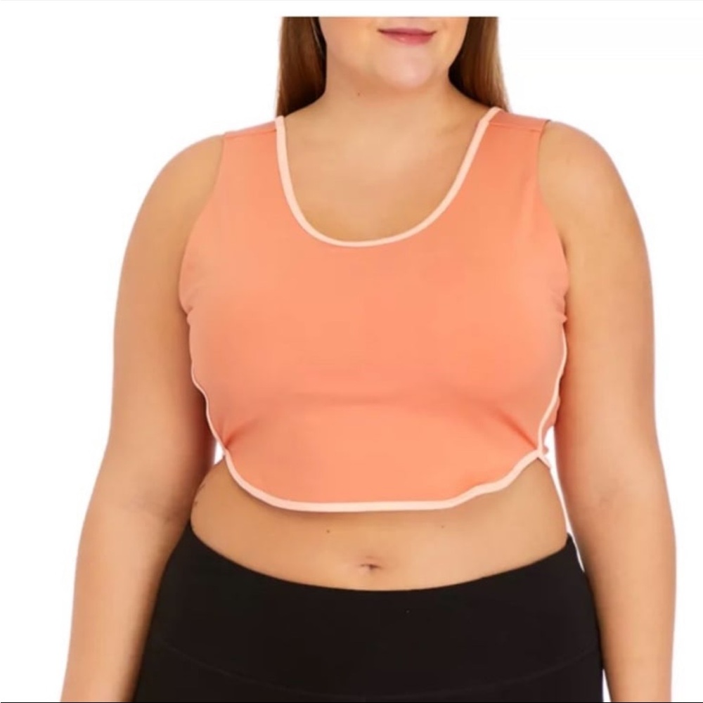 Peach Zelos Plus Size Sports Bra 2X